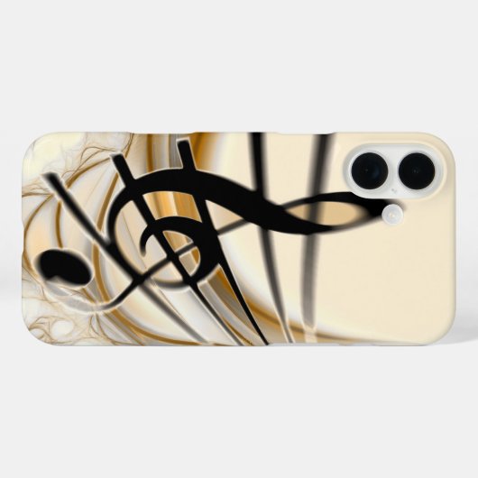 Coques Case-Mate iPhone Musique - clef triangulaire (Verso (horizontal))