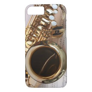 Coque iPhone 8/7 Musique de saxophone d'alto