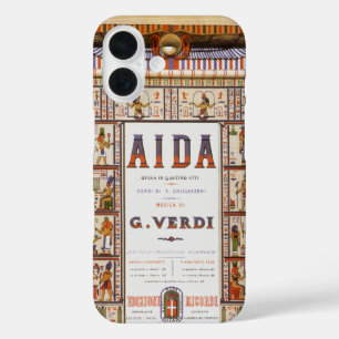 Coques iPhone 16 Musique d'opéra vintage, Aïda égyptienne de Verdi