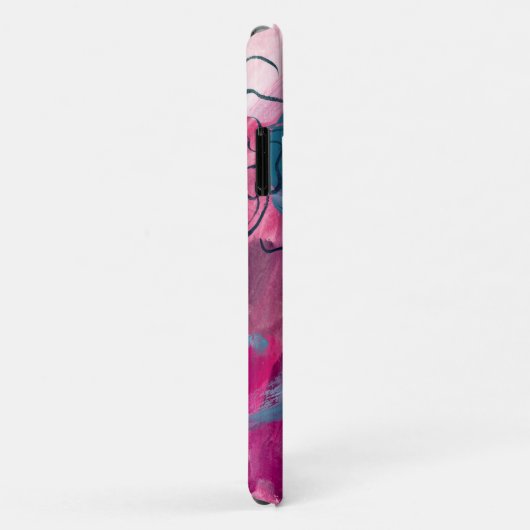 Coques Case-Mate iPhone Musique intérieure - Croquis floral (Dos/Droite)