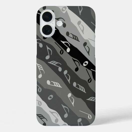 Coques Case-Mate iPhone Musique Note Brise Gris (Verso)