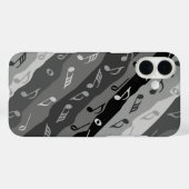 Coques Case-Mate iPhone Musique Note Brise Gris (Verso (horizontal))