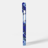 Coques Case-Mate iPhone Musique Noté Trombone BluePattern (Verso / Gauche)