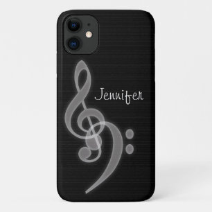 Case-Mate iPhone Case Musique personnalisée - Treble & Bass Clef iPhone 