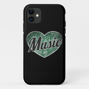 Case-Mate iPhone Case Musique Retro Coeur Blackboard Love