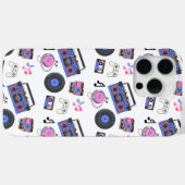 Coques Case-Mate iPhone Musique Rétro des Années 80 Nostalgique (Verso (horizontal))