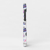 Coques Case-Mate iPhone Musique Rétro des Années 80 Nostalgique (Dos/Gauche)