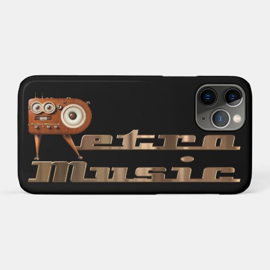 Coques Case-Mate iPhone Musique rétro Minion (Dos (Horizontal))