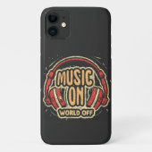 Coques Case-Mate iPhone Musique sur World Off (Dos)