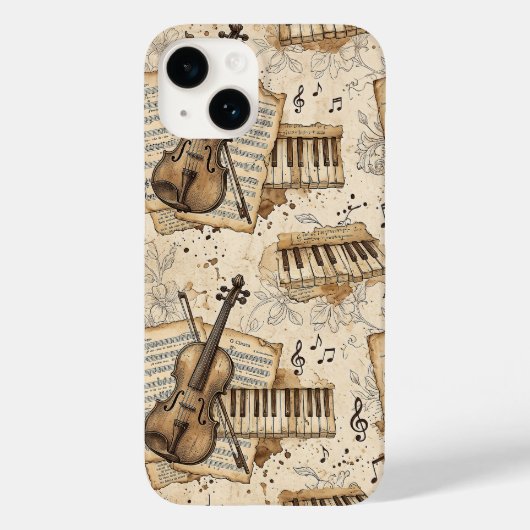 Coques Case-Mate iPhone Musique Vintage (Verso)