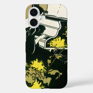 Coques iPhone 16 Musique vintage, Mlle Traumerei Jouer Piano, Reed