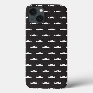 iPhone 13 Case Mustache hipster pattern