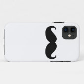 Coques Case-Mate iPhone Mustache noire de White Background (Dos (Horizontal))