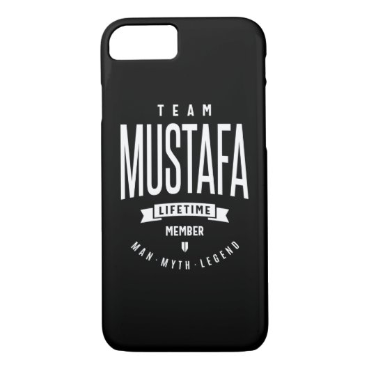 Coques Case-Mate iPhone Mustafa Nom personnalisé Cadeau Anniversaire (Dos)