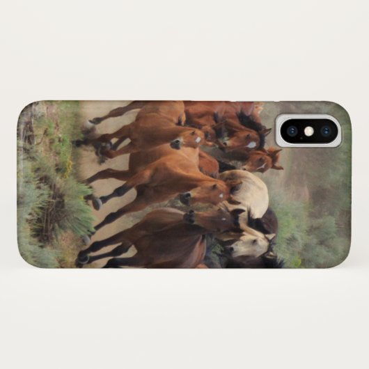 Coques Case-Mate iPhone Mustangs sauvages (Dos (Horizontal))