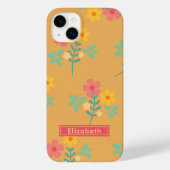 Coques Case-Mate iPhone Mustard Retro Daisy Bouquet (Verso)