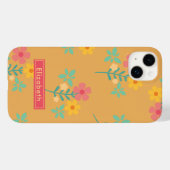 Coques Case-Mate iPhone Mustard Retro Daisy Bouquet (Verso (horizontal))