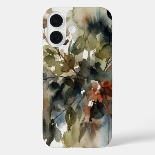 Coques Case-Mate iPhone Muted Forest Watercolor (Verso)
