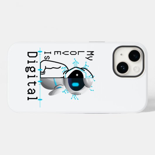 Coques Case-Mate iPhone My Love is Digital.w (Verso (horizontal))