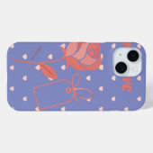Coques Case-Mate iPhone My Love Rose and Heart Background (Verso (horizontal))