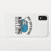 Coques Case-Mate iPhone My official napping shirt - Lazy sleeping Sloth (Dos (Horizontal))