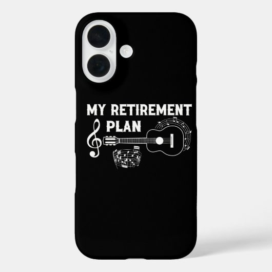 Coques Case-Mate iPhone My Retirement Plan Guitar Funny Musicians (Verso)