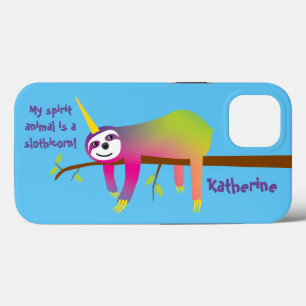 Case-Mate iPhone Case My Spirit Animal est un Slothicorn