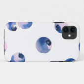 Coques Case-Mate iPhone Myrtilles motif aquarelle (Dos (Horizontal))