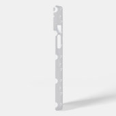Coques Case-Mate iPhone Mystère point de question énigme puzzle gris clair (Verso / Gauche)