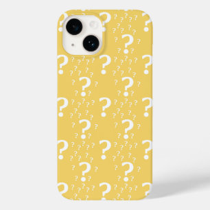 Coque Pour iPhone 14 Mystère question marque énigme puzzle jaune