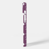 Coques Case-Mate iPhone Mystère question marque énigme puzzle mauve (Verso / Gauche)