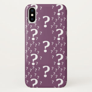 Case-Mate iPhone Case Mystère question marque énigme puzzle mauve