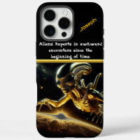 Mystérieux Alien D'Or À La Recherche De Planètes É