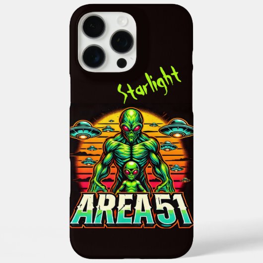 Coques Case-Mate iPhone Mystérieux Aliens lueur près de la zone 51 (Verso)