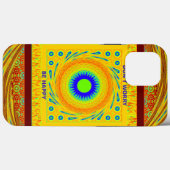 Coques Case-Mate iPhone Mystic African Eye Wall Art : A Cyan Regard (Verso (horizontal))