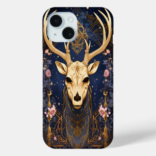 Coque Pour iPhone 15 Mystic Deer Stag avec Antler Witchy Dark Academia