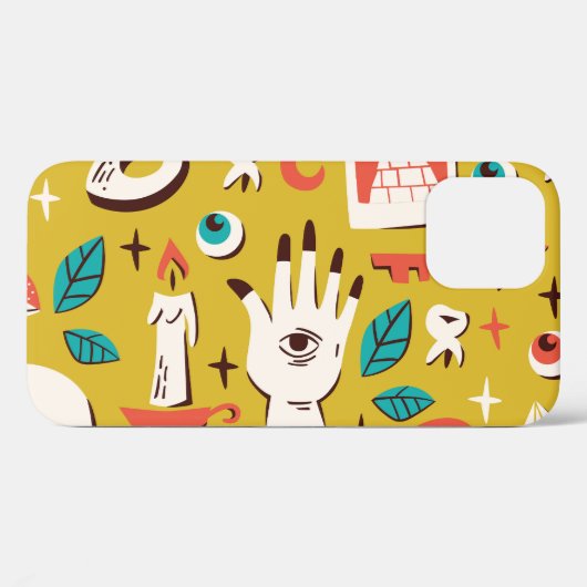 Coques Case-Mate iPhone Mystic Melange : Occult Seamless Elements (Verso (horizontal))