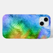 Coques Case-Mate iPhone Mystic Topaz Blue Glassy Texture (Verso (horizontal))