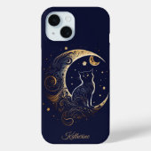 Coques Case-Mate iPhone Mystical Cat Moon - Personalized Celestial Gift (Verso)