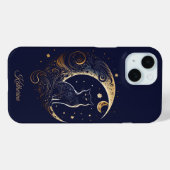 Coques Case-Mate iPhone Mystical Cat Moon - Personalized Celestial Gift (Verso (horizontal))