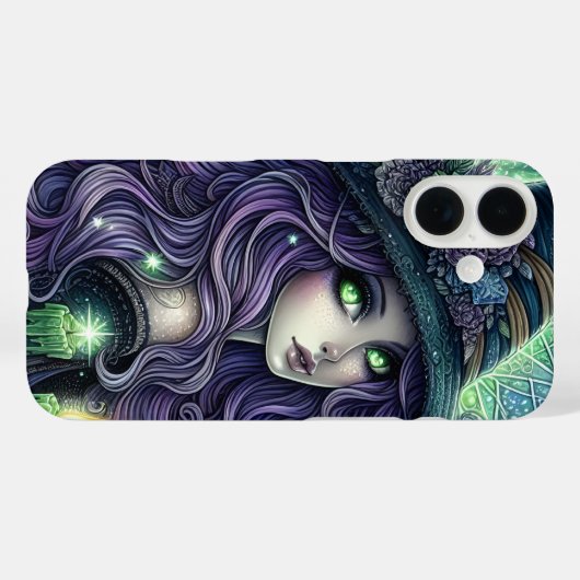 Coques Case-Mate iPhone Mystical Celestial Witch (Verso (horizontal))