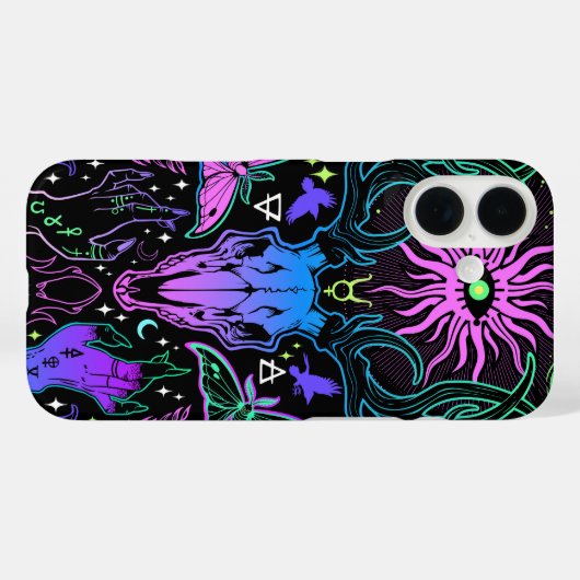 Coques Case-Mate iPhone Mystical Skull (Verso (horizontal))