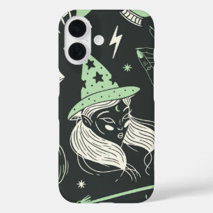 Coques iPhone 16 Mystique sorcière esthétique Halloween magique