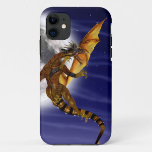 Coque Case-Mate Pour iPhone Mythe fantastique de dragon doré ciel violet