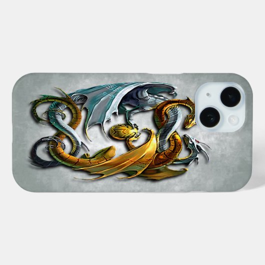 Coques Case-Mate iPhone Mythique Dragons celtiques Imaginaire tatouage Art (Verso (horizontal))