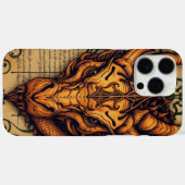Coques Case-Mate iPhone Mythique du dragon doré enchanté (Verso (horizontal))