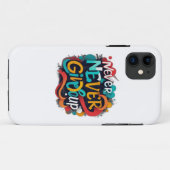 Coques Case-Mate iPhone N'abandonnez jamais (Dos (Horizontal))