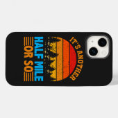 Coques Case-Mate iPhone n'abandonnez jamais le mantra randonnée, l'explora (Verso (horizontal))