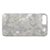 Coques Case-Mate iPhone Nacre marocaine de motif de Quatrefoil (Dos (Horizontal))