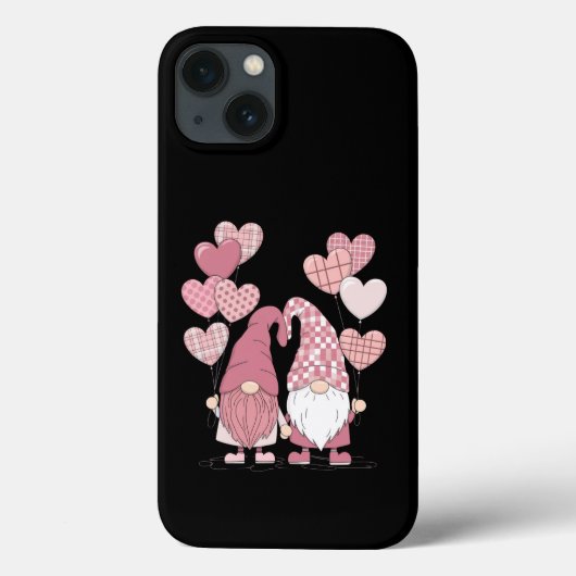 Coques Case-Mate iPhone Nains de la Saint-Valentin à carreaux buffles rose (Verso)